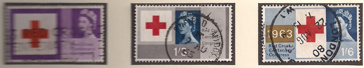 1963 GB - SG642-4 Red Cross Centenary Congress Set (3) VFU